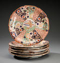Seks kinesiske tallerkner af porcelæn 6