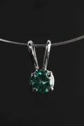 Vedhæng med turkis blå brillant, ca. 0.33 ct.