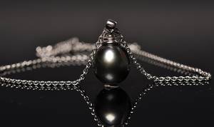 Halskæde med Tahitperle