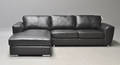 Italiensk design. Sofa med chaiselongue
