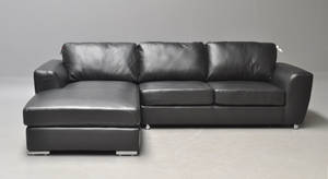 Italiensk design. Sofa med chaiselongue