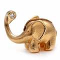 Ole Lynggaard Smykkelås af 14 kt. guld i form af en elefant prydet prydet med brillantslebet diamant. Vægt ca. 9,5 gr.