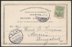 BRED. Stjernestempel på postkort.