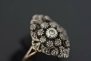 Silverring med Diamanter