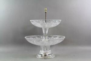 Etageskål i kristall
