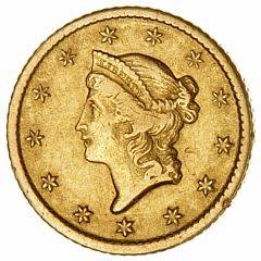 USA, 1 dollar 1851 O, KM 73, F 87, mindre kanthak.