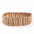 Armbånd af 14 kt. guld. H. C. Hansens Guldsmedie. Vægt ca. 42,5 gr. L. ca. 18 cm.