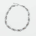HALSBAND, silver med markasiter