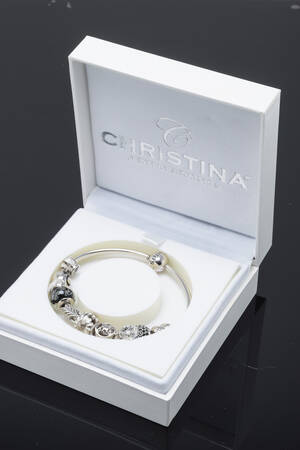 Christina Watches, armring med 11 charms, sterling sølv