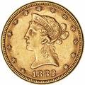 USA, 10 dollars 1882, Liberty Head Type, Philadelphia Mint, F 158