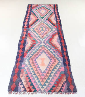 Persisk Harsin Kelim tæppe 246x102 cm.