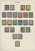 Island. 1873-1940. Stemplet samling på løse sider. Enorm kataloværdi. Blandet kvalitet
