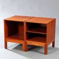 Christian Hvidt Et par reolmoduler af massiv mahogni. Udført hos Søborg Møbelfabrik. 2