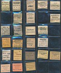 FRIMÆRKEPENGE. Planche med 24 stk. Alle forskellige