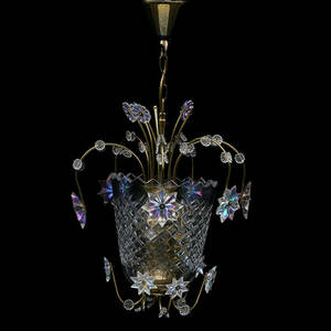 TAKLAMPA, glasmetall, 1900-tal.