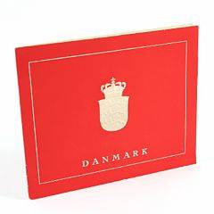 1957-1964. Timbre-Poste Danois. Postvæsenets præsentationsmappe med danske og grønlandske frimærker.