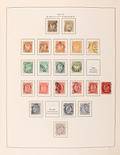 Norge. 1856-2003. Samling i Stender-album med bl.a. Skilling og en del Posthorn, samt efterfølgende godt besat incl. tjeneste og porto. Se fotoudsnit