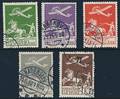 1925-1929. Gl. Luftpost. Komplet stemplet sæt. AFA 6100