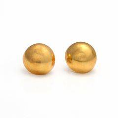 Et par øreclips af 18 kt. guld. Diam. ca. 2,5 cm. Vægt 12 gr. Ca. 1960. 2