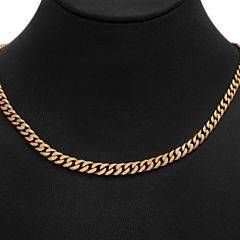 Halskæde af 14 kt guld. L. ca. 42,5 cm. 37,5 gr. Ca. 1990.