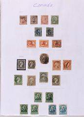 Canada. 1859-1960. Samling i ringbind med bedre iblandt. Se fotoudsnit