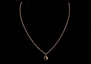 Halsband med hänge, 18k