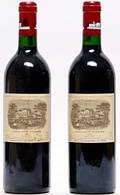 2 bts. Château Lafite Rothschild, Pauillac. 1. Cru Classé 1988 A hfin.