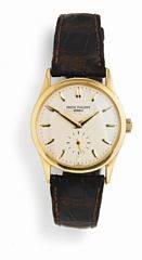 Patek Philippe Herrearmbåndsur af 18 kt. guld. Model Calatrava. Mekanisk værk med manuelt optræk. Ca. 1990.