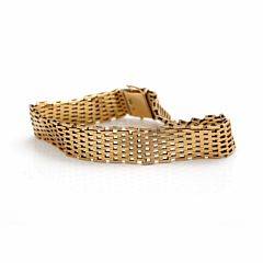 Armbånd af 14 kt. guld. L. ca. 20,5 cm. Vægt 32,5 gr.