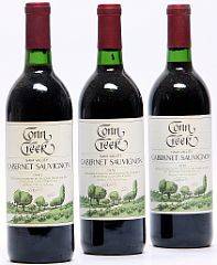 11 bts. Cabernet Sauvignon, Conn Creek, Napa Valley 1981 A-AB bn. Oc.