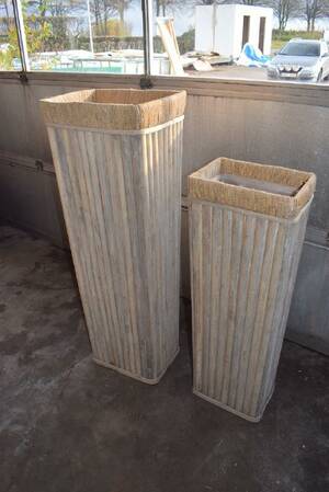 1 Set Med 2 Höga Krukor 17