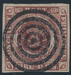 1852. 4 RBS Thiele I. PRAGT-mærke.