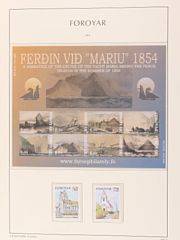 Færøerne. 1975-2004. Komplet postfrisk samling i luxus Leuchtturm-album incl. juleark. Se fotoudsnit