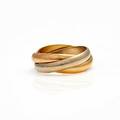 Cartier Trinity ring af 18 kt. guld, hvid- og pink guld. Str. 53. 1990erne.
