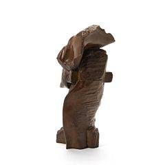 Jørgen Haugen Sørensen Figur. Sign. monogram 89, 935. Patineret bronze. H. 26.