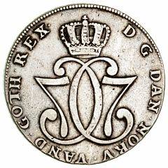 Norge, Christian VII, speciedaler 1776, NM 3, H 2