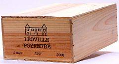12 bts. Château Léoville Poyferré, Saint - Julien. 2. Cru Classé 2008 A hfin. Owc.