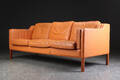 Tre-pers. sofa, læder
