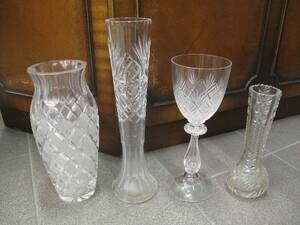 Parti kristallglas, 4 delar