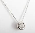 Pendant in 14k set with a brilliant cut diamond 0.30 ct 