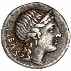 Romerske republik, M. Herennius, Denar, 108-107 f.Kr., 3,90 g, Cr. 3081b