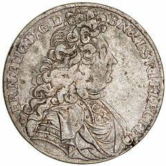 Tyskland, Br. - Luneburg - Calenberg, Ernst August 1679 - 1698, 23 taler 1693, KM 379, små ridser