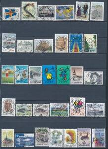 Åland. 1990-2005. 48 LUXUS-stemplede mærker på dobbeltplanche.