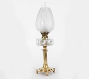 Bordsfotogenlampa, tidigt 1900-tal