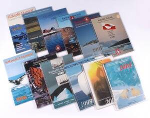 Grønland. Årsmapper. 1990-2001 komplet.