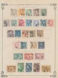 Portugal. 1853-1926. Gammel samling på løse sider med flere bedre mærker