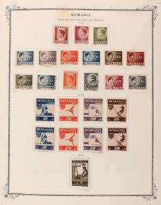 Rumænien. 1863-1964. Ældre samling i springbind med bedre mærker iblandt. Se fotoudsnit
