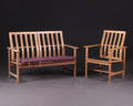 Børge Mogensen 1914-1972 Sofabænk og stol i egetræ 2