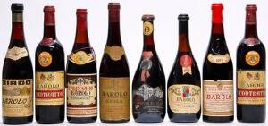 8 bts. Various Piemonte wines