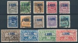 1920. 1.Zone. Stemplet sæt. AFA 2400